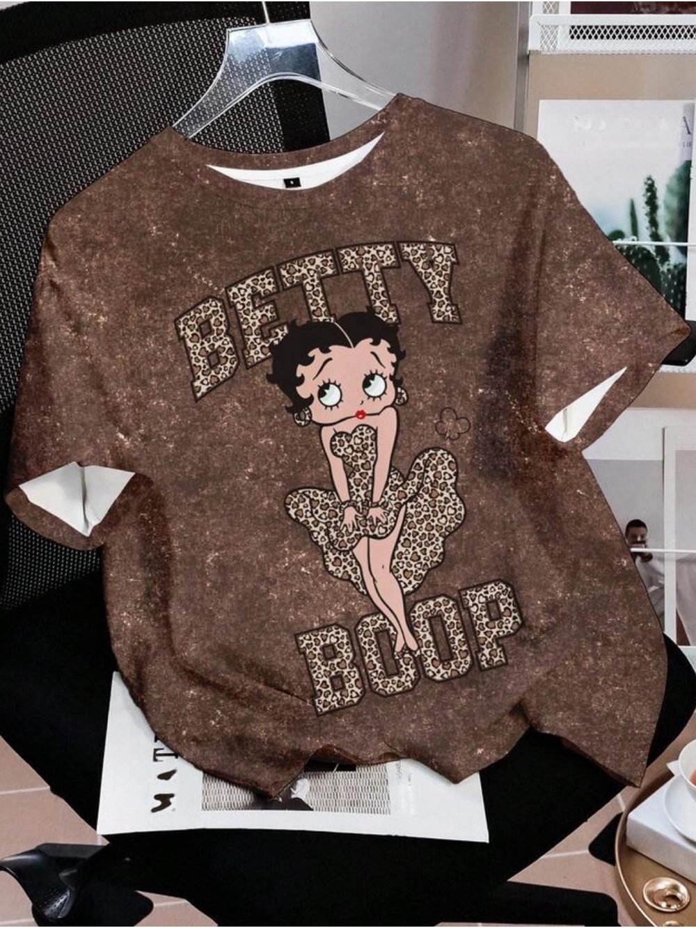 Betty Boop Brown Graphic Tee